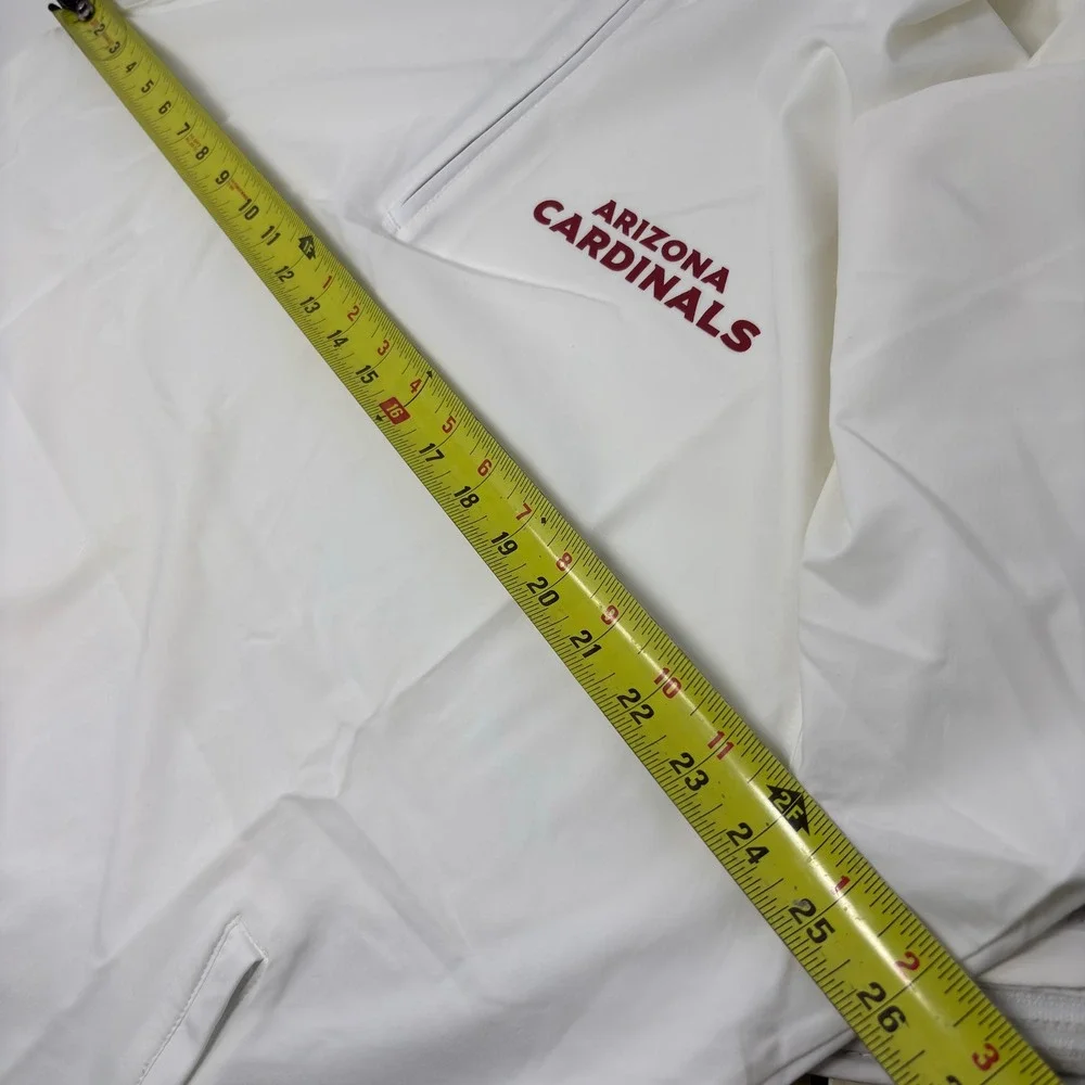 Nike NFL Arizona Cardinals Sideline Hooded 1/4 Zip Pullover XL Team Issued White